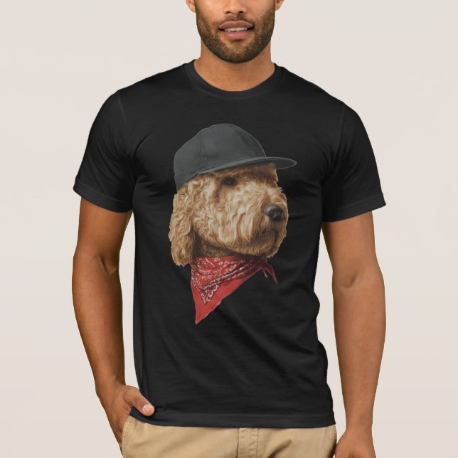 Cachorro Legal com Boné e Bandana Camiseta | Cacho (Frente)