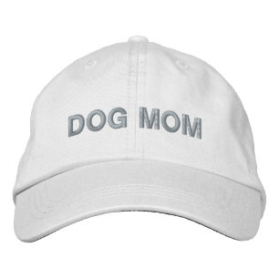 Cachorro Mãe branco rosa Boné bordado de beisebo