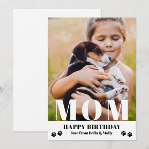 Cachorro Mãe Feliz Aniversário Moderno Foto Pers