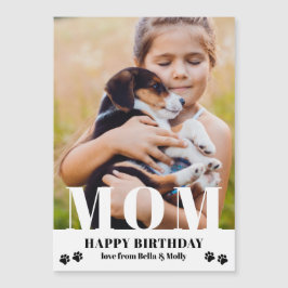 Cachorro Mãe Feliz Aniversário Moderno Foto Person