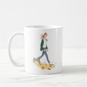 Cachorro Mãe Ilustração Colorida Caneca Caneca