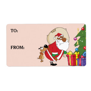 Cachorro Mau Morde Papais noeis Pretos Etiqueta Im