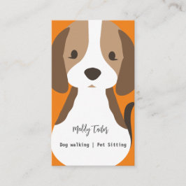 Cachorro moderno andando de bicho sentado Cartão d