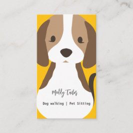 Cachorro moderno andando de bicho sentado Cartão d