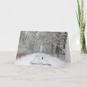 Cachorro no Cartão de Saudação da Estação de Rastr