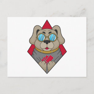 Cachorro no Poker com cartões Poker