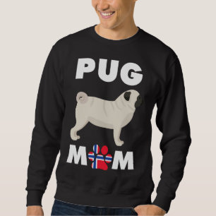 Cachorro Norueguês Pug Mãe Camisa Essencial 1011