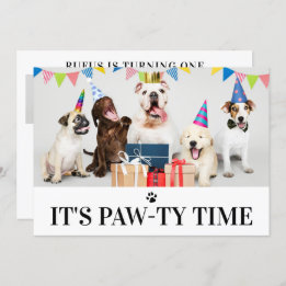 Cachorro Pawy Time Pensava que o Cartão com fotos