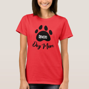 Cachorro Personalizado Mamãe e Pet Name Camiseta f