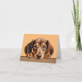 Cachorro-prego Notecard ou Cartões de agradeciment