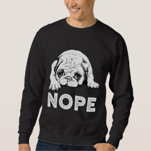 Cachorro Preguiçoso Nope - Camiseta Camisa Engraça
