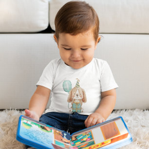 Cachorro Puppy Primeira Camisa De Festa de anivers