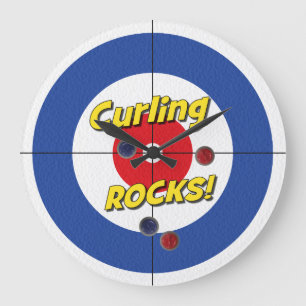 "Cachorro ROCKS!" Relógio de Curler - (Azul)