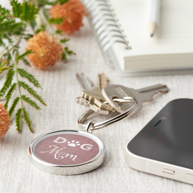 Cachorro Rosa Cachorro Mãe Chaveiro (Lateral)