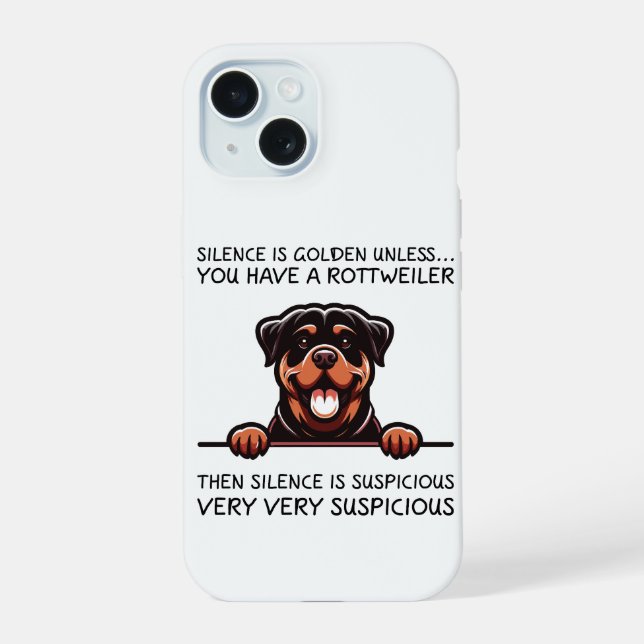 Cachorro Rottweiler Engraçado (Verso)
