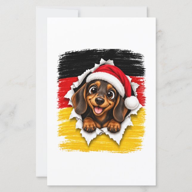 Cachorro-salsicha de Natal alemão (Frente)
