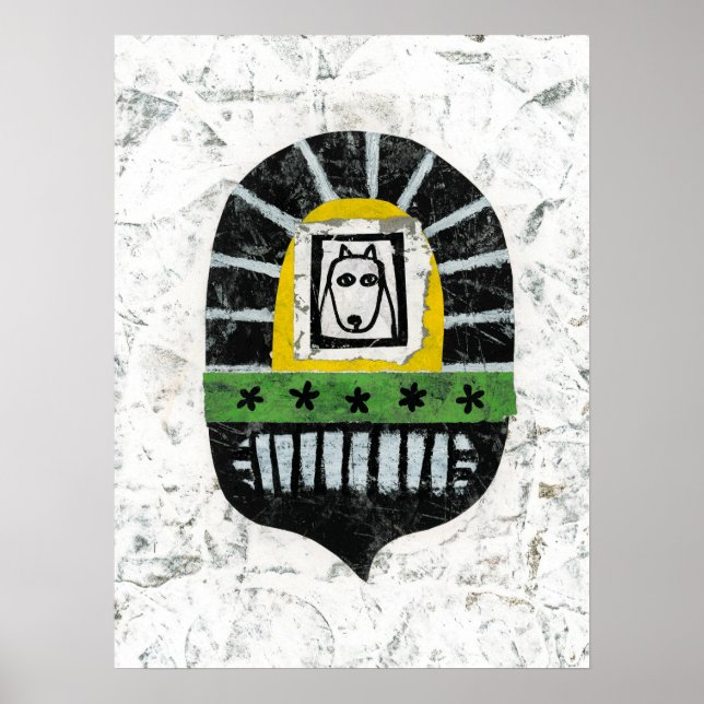 Cachorro Sob A Ponte Poster Wall Art (Frente)