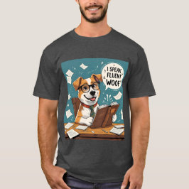 Cachorro T-Shirt - Eu Falo Fluent Woof - Pet Paren
