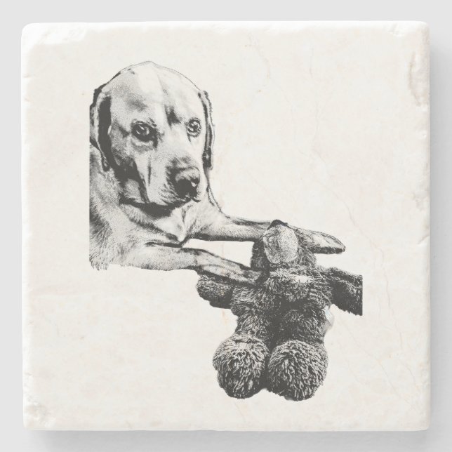 Cachorro & Teddy | Arte para Porta-Copos (Frente)