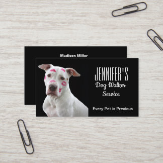 Cachorro Walker/ Pet Sitter Cartão de visita