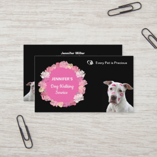 Cachorro Walker/ Pet Sitter Cartão de visita