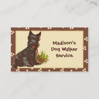 Cachorro Walker/ Pet Sitter Cartão de visita