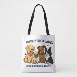 Cachorros Adoráveis Apoiando Pessoas TDU Tote