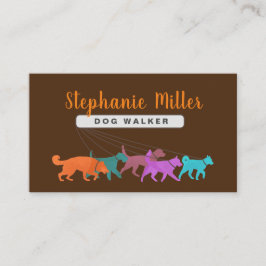 Cachorros Coloridos Divertidos - Cartão de visita