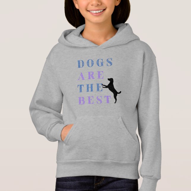 "Cachorros são os melhores", Pullover Hoodie (Frente)