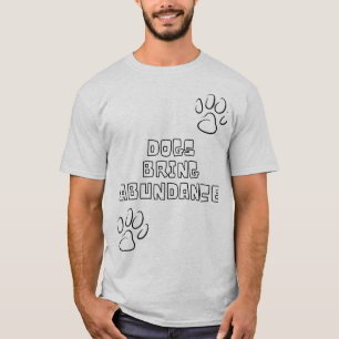 Cachorros Trazem Camiseta Abundance