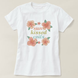 "Cachos Beijados pelo Sol" Camiseta de Verão Flora