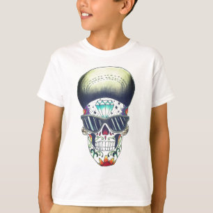 caçoa o t-shirt novo do crânio do açúcar da es