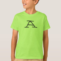 caçoou o t-shirt inicial de A