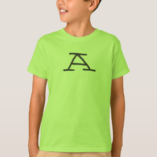 caçoou o t-shirt inicial de A