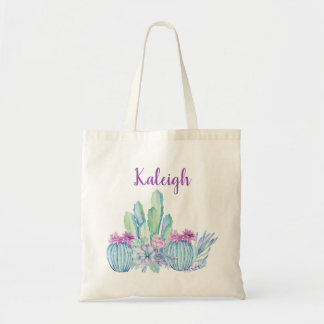 Cacto Personalizado Suculenta Bolsa Tote