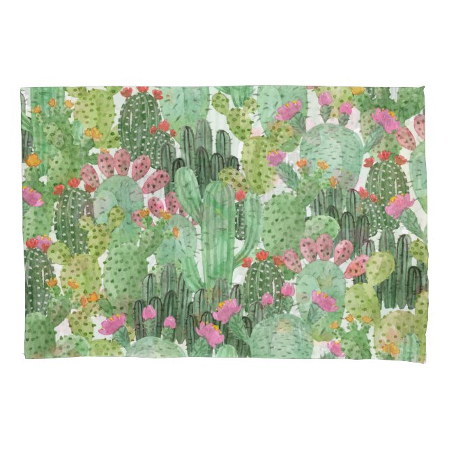 Cacto Pintado à Mão: Verde Deserto (Frente)