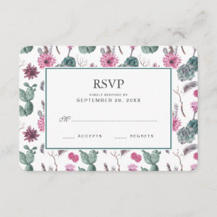 Cacto, Succulent & floral de Boho - RSVP Wedding