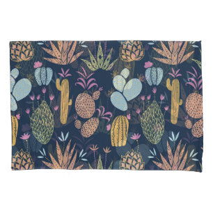 Cactus Charm: Vintage Floral Colorida