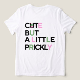 Cactus Cutie & Pastel Vibes – Camiseta Humor de Ju
