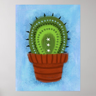 Cactus HousePlant Poster Wall Art
