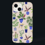 Cactus Pattern Pink<br><div class="desc">Um padrão fofo de cactos,  suculentos e plantas domésticas em um fundo cor-de-rosa pincelado. Arte original de Nic Squirrell.</div>