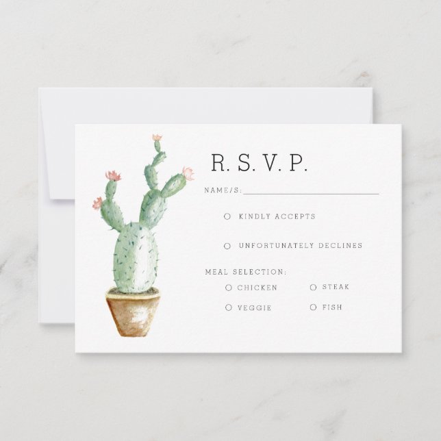 Cactus Planter | RSVP de Aquarela (Frente)