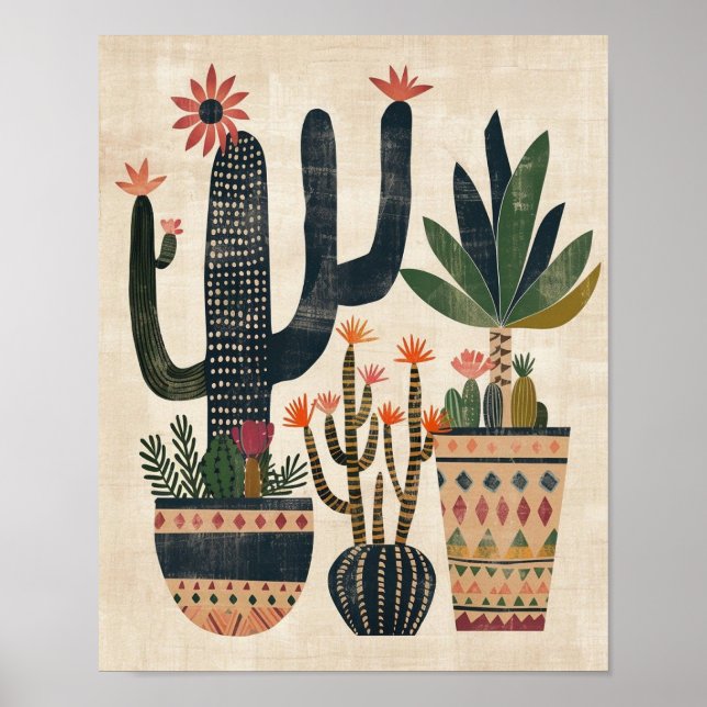 Cactus poster (Frente)
