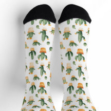 Cactus Potado em Branco