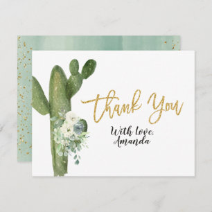 Cactus Taco sobre Cartões de agradecimentos de Cas