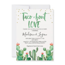 Cactus Taco ''sobre Casais de amor Convite para Ch