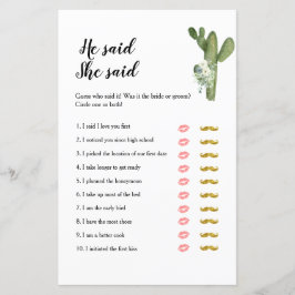 Cactus Taco sobre o amor Ele disse que ela disse o