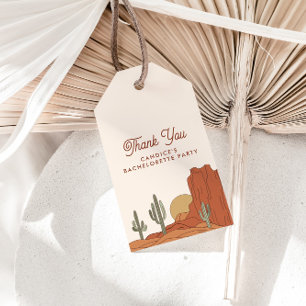 Cactus Themed Bachelorette Obrigado Etiquetas