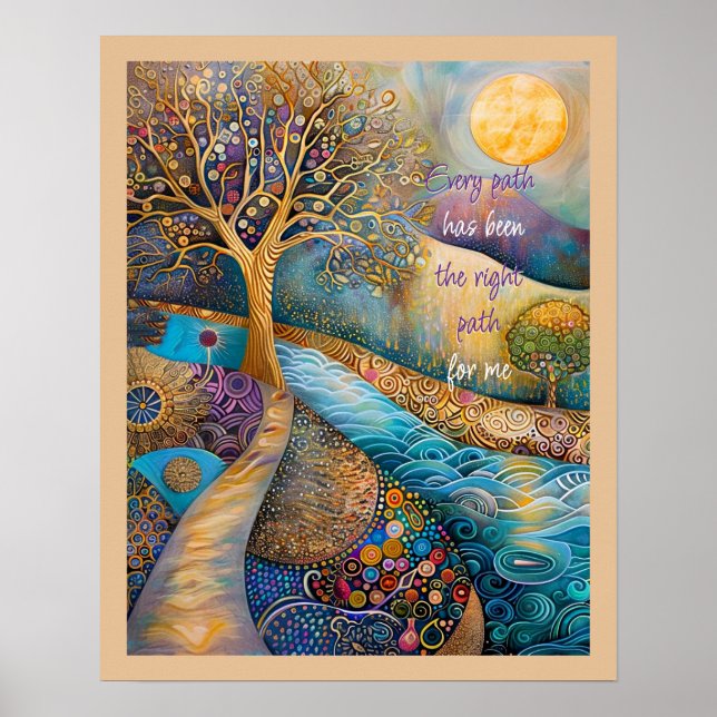 Cada Caminho Foi O Poster do Caminho Certo (Frente)