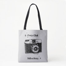 Cada Clique Conta uma História | Tote bag de Fotog